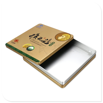 猴頭菇餅干鐵盒子,正方形食品罐包裝廠(chǎng)